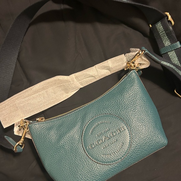NWT Coach Green Dempsey w/limited edition shoulder strap - Picture 2 of 11